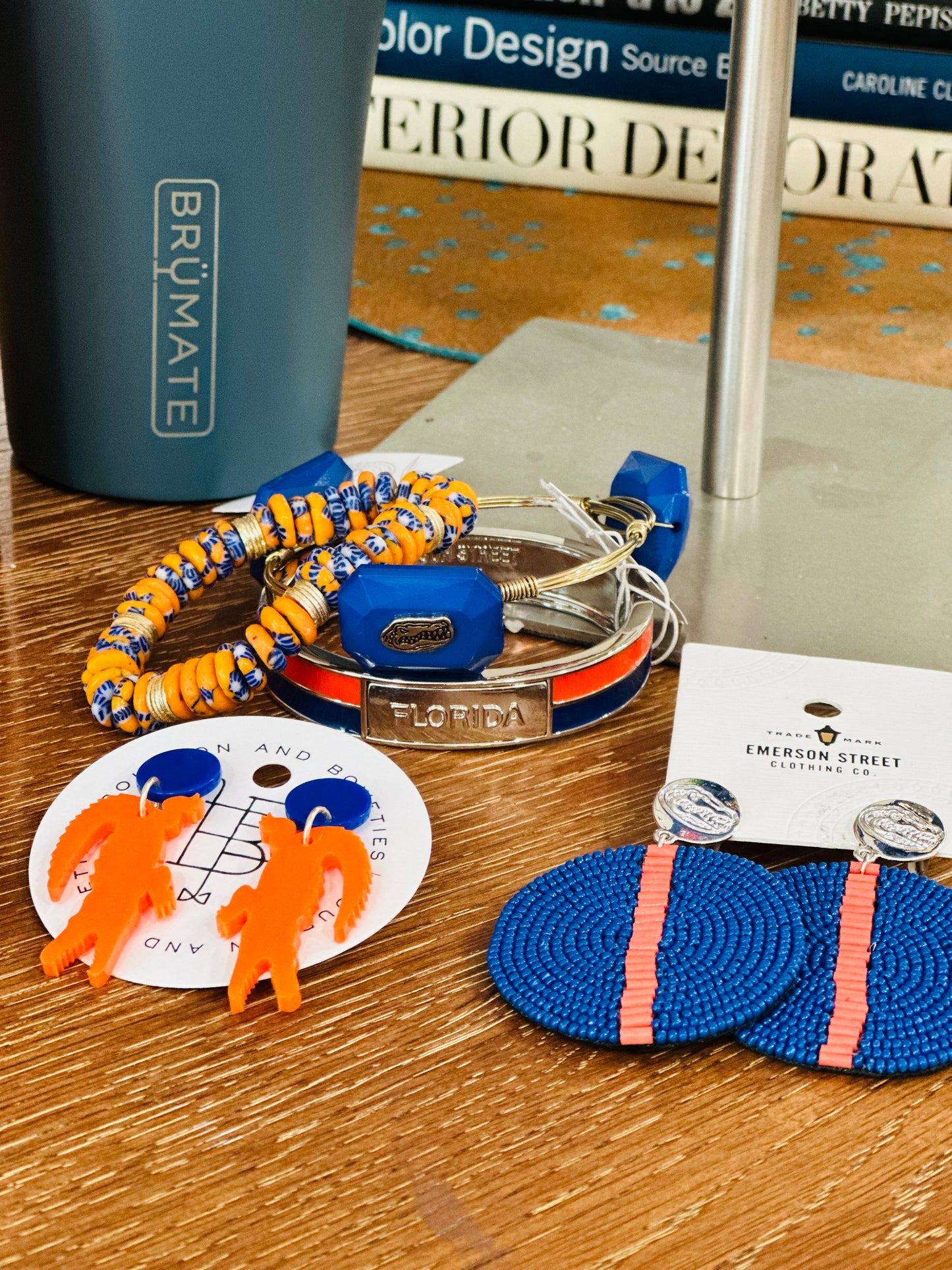 Gator Earrings- Bourbon & Boweties