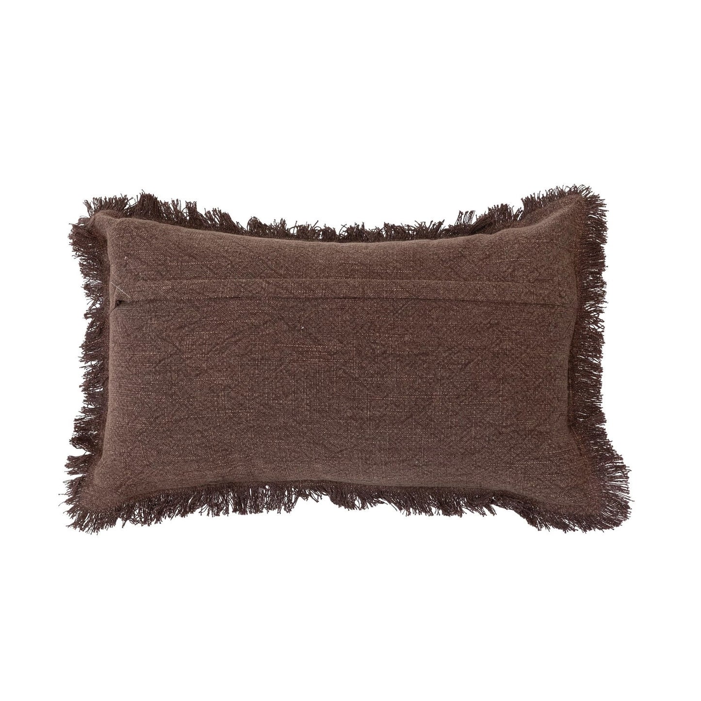 HELLO FALL Fringed Stonewashed Cotton Tufted Lumbar Pillow