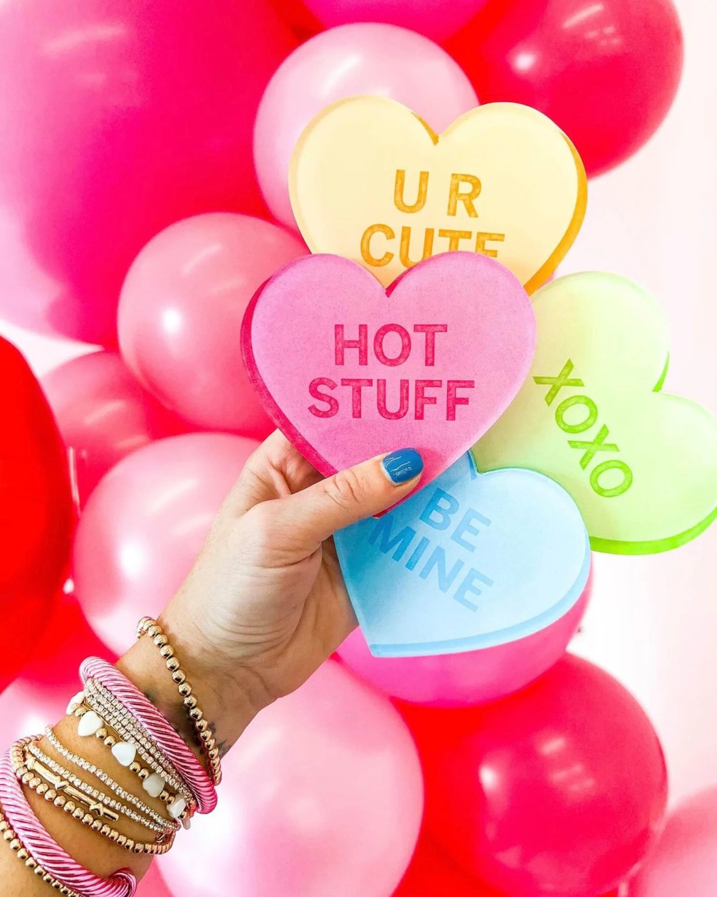 Tart by Taylor - Conversation Hearts Set of 4 Coasters