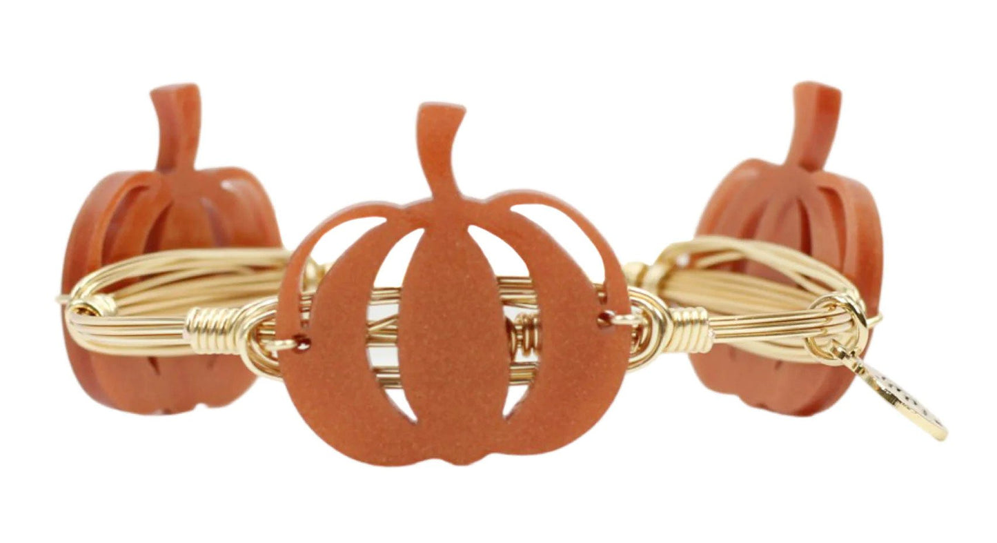 Bourbon & Boweties PUMPKIN BANGLE BRACELET