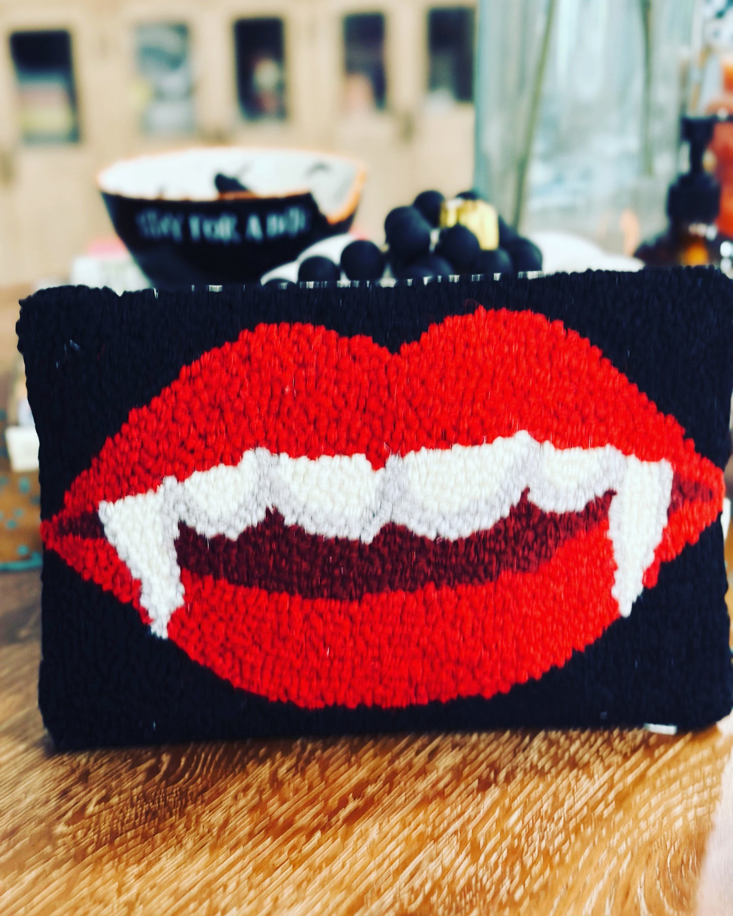 Vampire Kiss  Hook Pillow