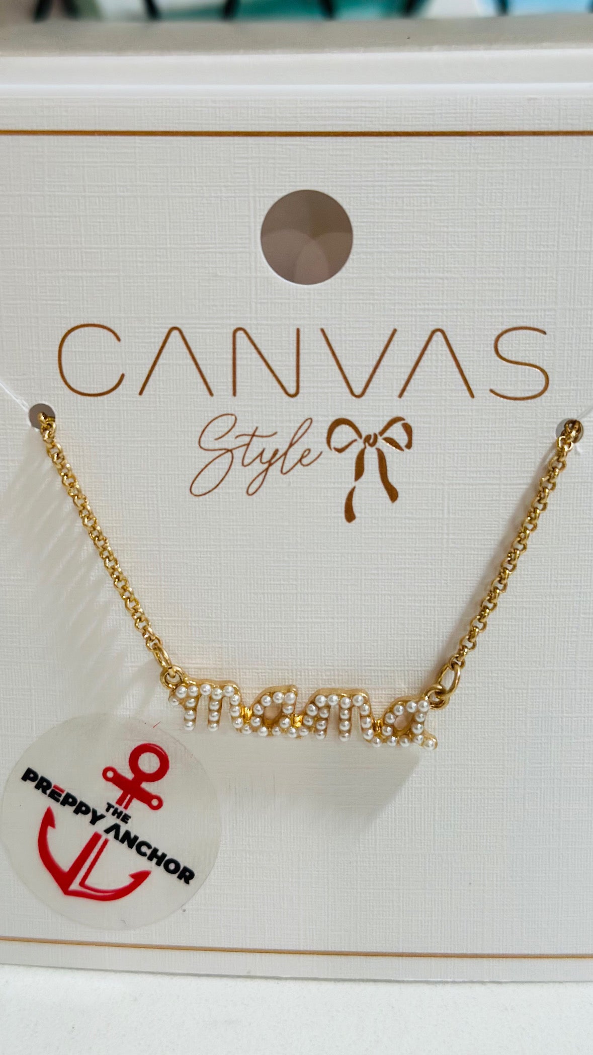 Mama Script Necklace