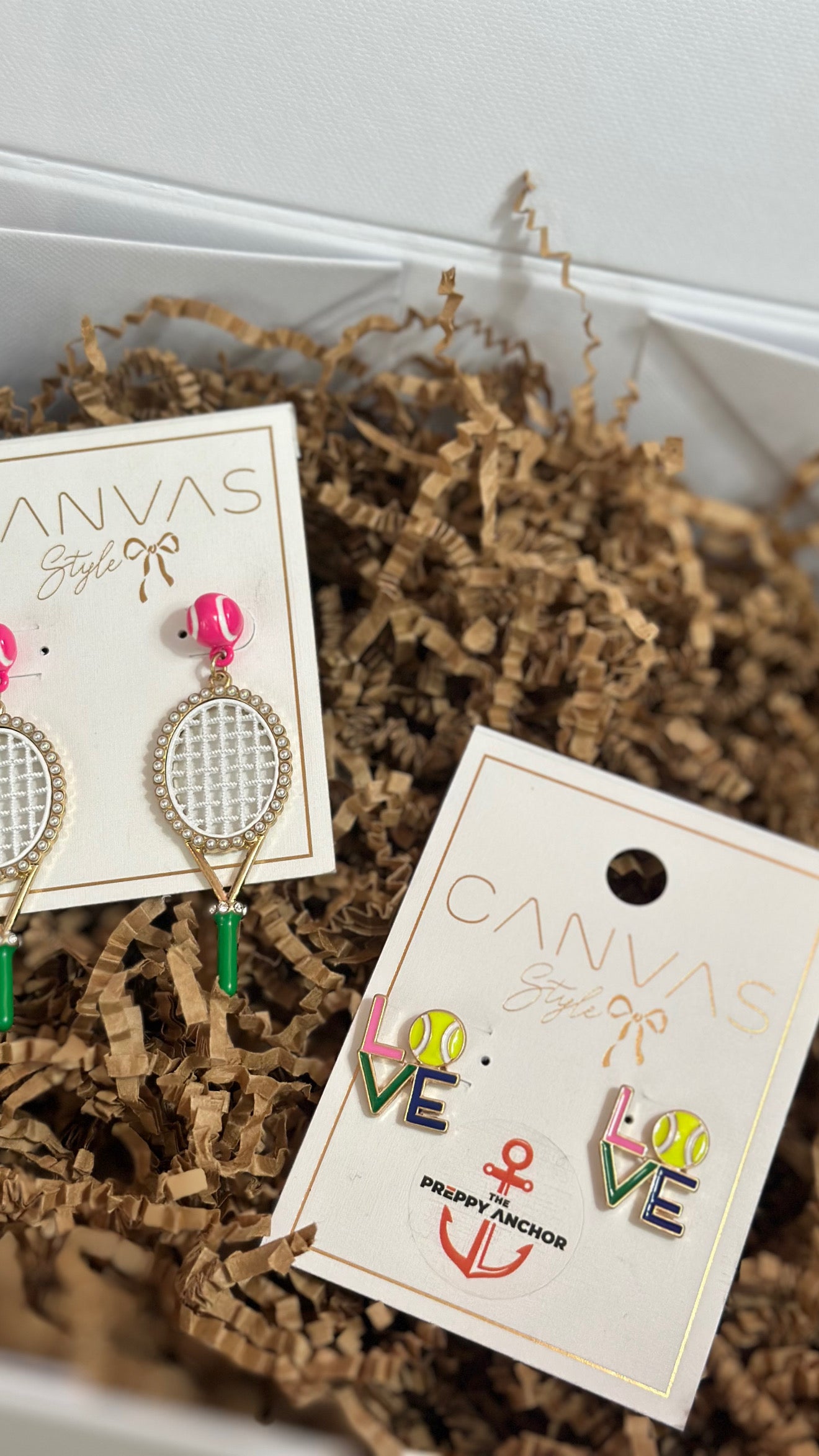 Canvas Style- Hole in One Enamel Golf Stud Earrings