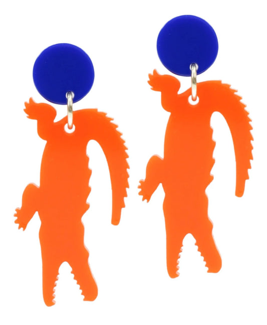 Gator Earrings- Bourbon & Boweties