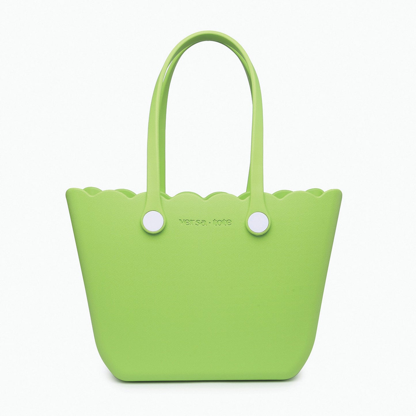 Scalloped Versa Tote - Avocado