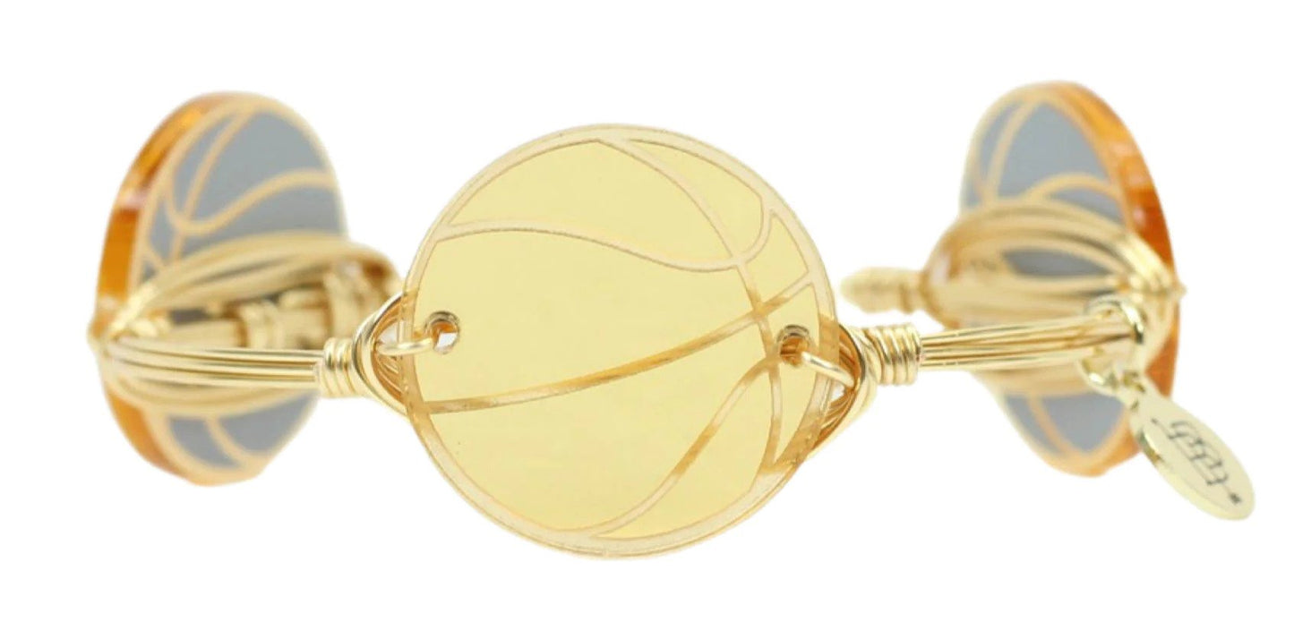 Bourbon & Boweties Basketball Bangle Bracelet
