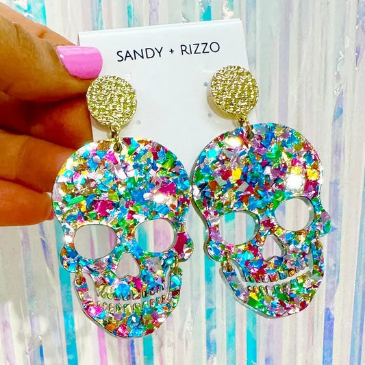 Confetti Skulls Earrings