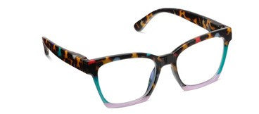 Peepers Reader Glasses - Birdie- Peepfetti Tortoise Colorblock